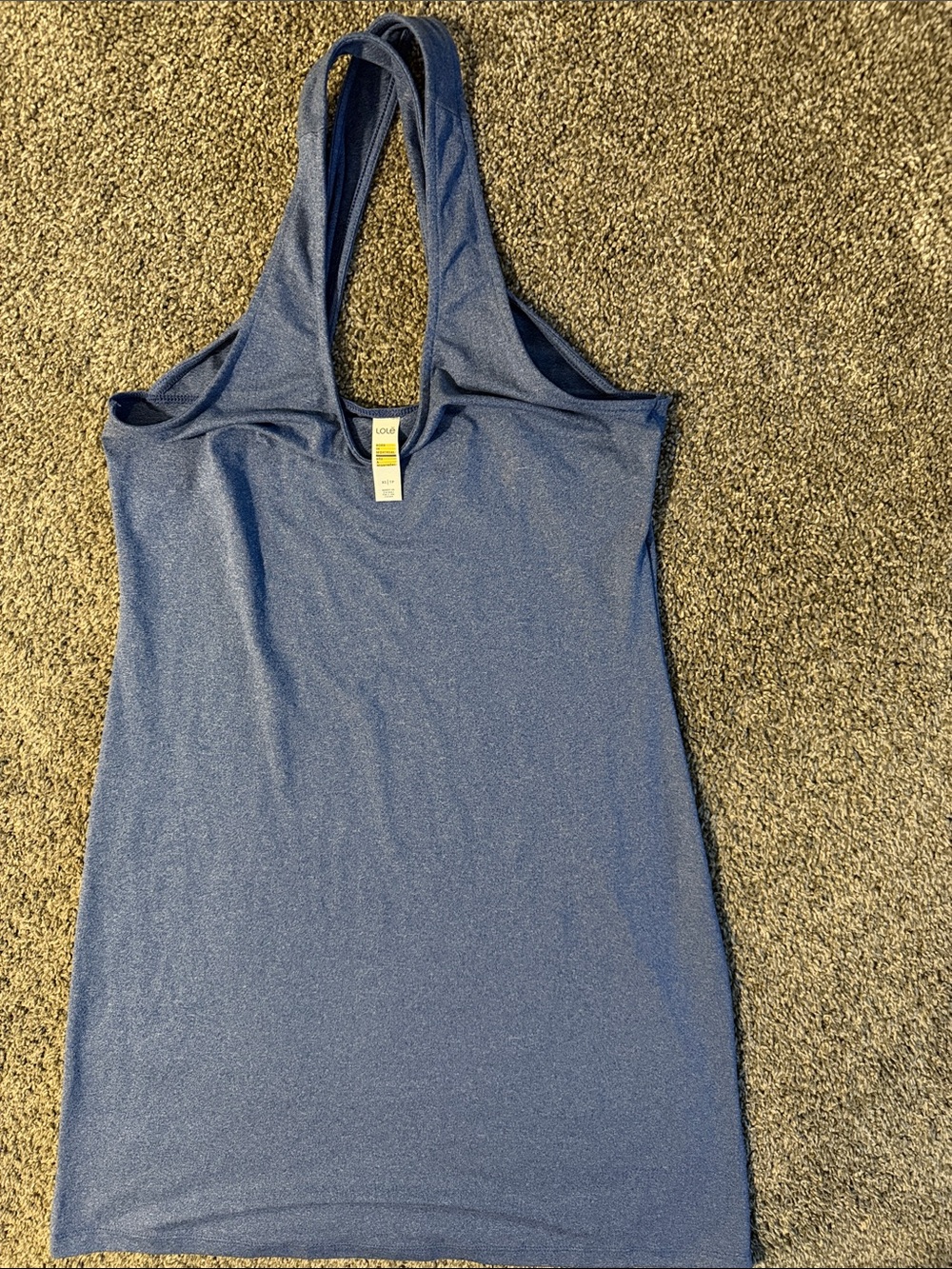 Lole Blue Athletic Tank Dress - Racerback